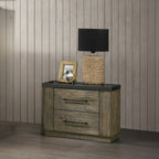 Lance tree bark two tone finish wood queenBedroom Set – BD06002Q-4PC