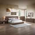 Leanna Brown Oak Ribbed Queen 4-Piece Bedroom Set – BD06812Q-4PC