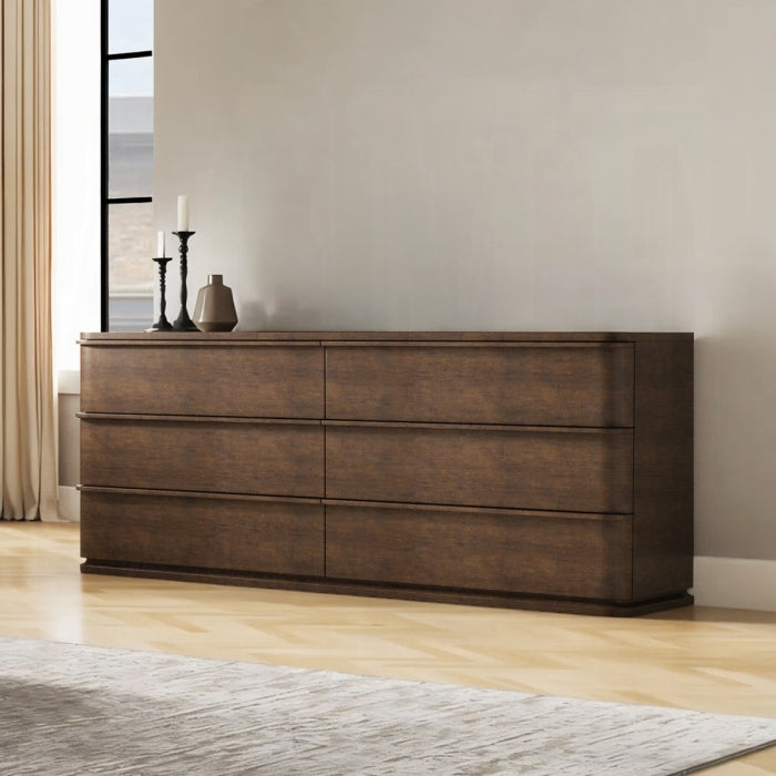 Zoey Brown Oak Wood Cream Linen Fabric Padded Queen Platform Bedroom Set 4-Pc – BD07272Q-4PC