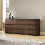 Zoey Brown Oak Wood Cream Linen Fabric Padded Queen Platform Bedroom Set 4-Pc – BD07272Q-4PC