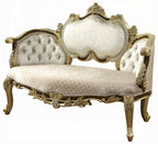 Acme BD20007  Astoria grand Desiderius antique gold finish wood french inspired ornate bedroom entry bench