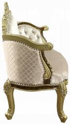 Acme BD20007  Astoria grand Desiderius antique gold finish wood french inspired ornate bedroom entry bench