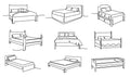 Special order beds with Mattresses with slat kits , Different combination options