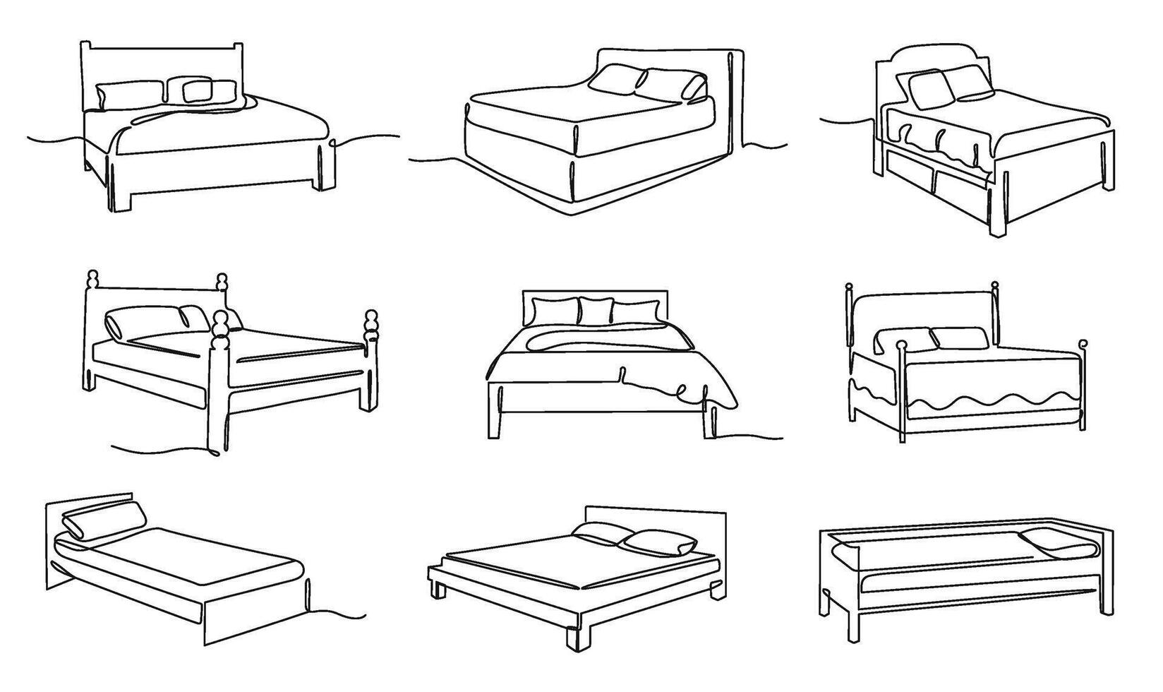 Special order beds with Mattresses with slat kits , Different combination options