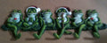 Cast iron christmas frog hook wall hanger