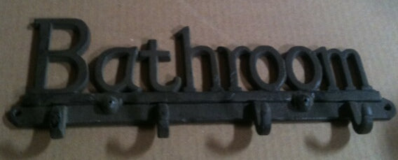 Cast iron bathroom hook wall hanger