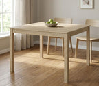 Best Master 5-Piece Light Oak 39" Square Dining Table Set – CD070