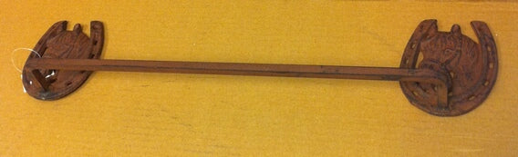 Cast iron horse towel hanger