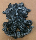 Cast iron antique blue greek god face