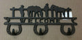 Cast Iron Cowboys and Horses Triple Hook Welcome Wall Hanger – chibp2977-09