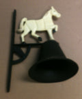 Cast iron cow w/bell wall hanger.