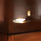 CM-CR142-142BT Voltaire dark cherry finish wood bar table and curio cabinet