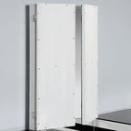 CM-DK824WH 3 pc Rosdorf park sheffield madonna two tone white and black finish wood make up bedroom vanity set