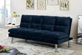 CM2902NV Latitude run Gerstner Saratoga i navy finish microfiber pillow top futon sofa