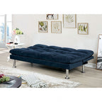 Saratoga Navy Microfiber Pillow Top Futon Sofa Bed – CM2902NV