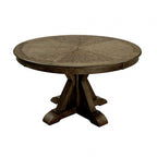 CM3014RT-5PC 5 pc One allium way lowell julia rustic natural tone finish 54" round dining table set