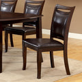 CM3024SC-2PK  Set of 2  Woodside two tone espresso finish wood dining chairs