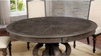 CM3150RT 7 pc August grove abbottstown arcadia rustic natural tone finish wood 60" round dining table set