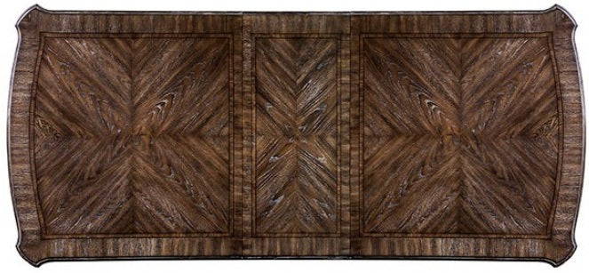 CM3150T-7PC 7 pc Arcadia rustic natural tone finish wood trestle base dining table set