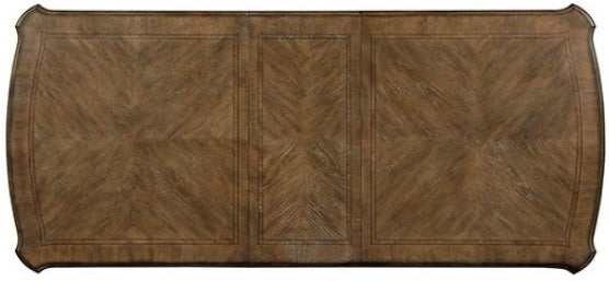 CM3150WH-T-7PC 7 pc Arcadia rustic antique white finish wood trestle base dining table set