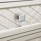 CM3158SV  Rosdorf park Adelina champagne finish wood buffet server sideboard cabinet glass and mirror top