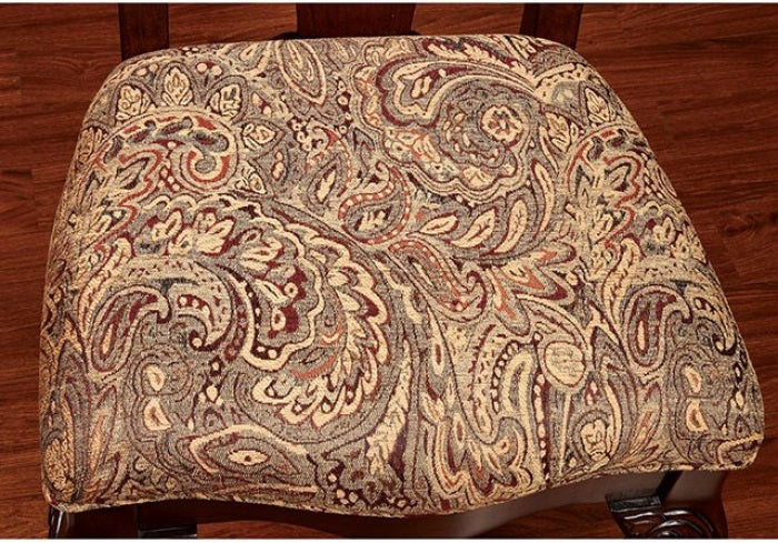 CM3212RT-5PC 5 pc elana brown cherry finish wood 48" round dining table set