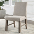 CM3251GY-SC Set of 2 San Antonio grey rustic finish wood barn style trestle base dining chairs