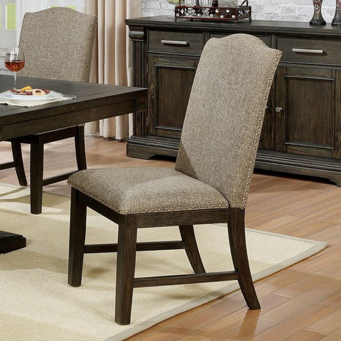 CM3310T-7PC 7 pc Gracie oaks johannes faulk espresso finish wood trestle base dining table set
