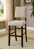 CM3324BK-BC-2PK 2 pc Sania contemporary style black finish wood pub bar height stools with padded seats