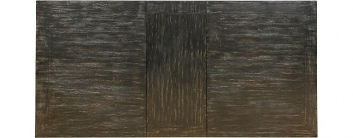 CM3324BK-T-84 6 pc sania i antique black finish wood rustic style dining table set with tufted bench