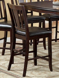 CM3336PC Set of 2 Charlton home highworth edgewood ii counter height espresso finish wood counter height dining chairs