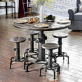 CM3367PT-5PC 5 pc Foskey antique black fire hydrant inspired counter height bar table set
