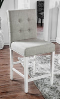 CM3390PC-2PK Set of 2 Sutton antique white finish wood counter height dining chairs