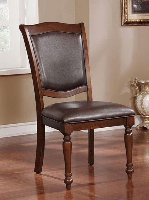 CM3453SC Set of 2 Astoria grand dufrene sylvana brown cherry finish wood dining side chairs