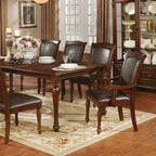 CM3453T-7pc 7 pc Astoria grand dufrene sylvana brown cherry finish wood dining table set