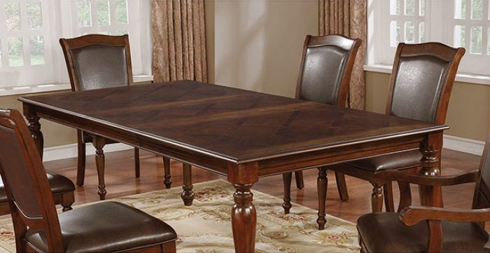 CM3453T-7pc 7 pc Astoria grand dufrene sylvana brown cherry finish wood dining table set