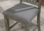 CM3512GY-PT-7PC 7 pc Canora grey ananya gray finish wood counter height dining table set storage pedestal with drawers