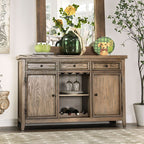 CM3577SV  Copper grove baghdati patience natural finish wood storage cabinet server buffet