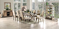 CM3577T-7PC 7 pc Patience rustic natural finish wood trestle base dining table set