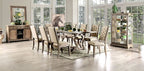 CM3577T-7PC 7 pc Patience rustic natural finish wood trestle base dining table set