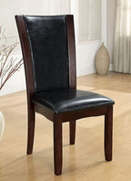 CM3710T-7PC 7 pc Latitude run uptown manhattan i dark cherry finish wood glass top dining table set