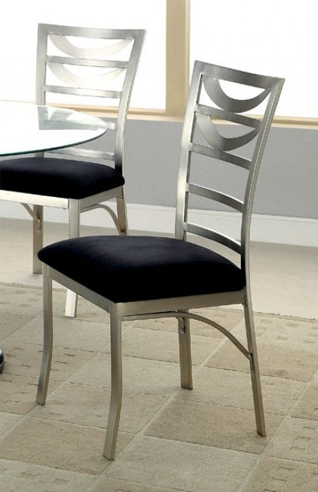 CM3729SC-2PK Williams import co. roxo modern style satin plated metal dining chairs