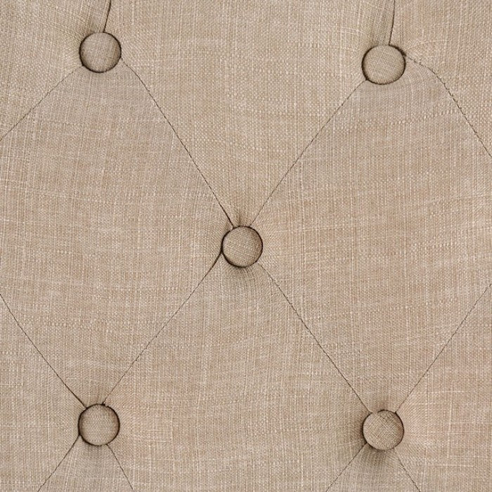 CM3735T-IV-6PC 6 pc One allium way greyleigh alfred rustic black finish trestle base dining table set ivory chairs