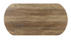 CM4199A-3PK 3 pc Olbia rustic oak finish wood sand black metal u shaped frame industrial look coffee and end table set