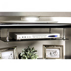 CM5231-TV-60 Dietrich black high gloss finish and chrome accents tv stand