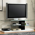 CM5811-TV Neapoli modern style black and white high gloss TV stand