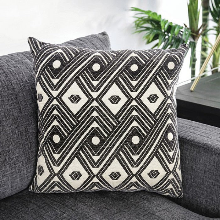 CM6587-SECT-LL-R 3 pc Latitude Run Ruthanne Kaylee gray chenille fabric sectional sofa set with right chaise