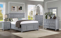 CM7413GY 4 pc Rosdorf park Castile grey finish wood queen bedroom set with storage drawers heron cove
