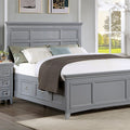 CM7413GY-Q  Rosdorf park Castile grey finish wood queen bed with storage drawers heron cove