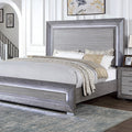 CM7468GY-Q Rosdorf park Raiden weathered grey finish wood queen bed with LED lights